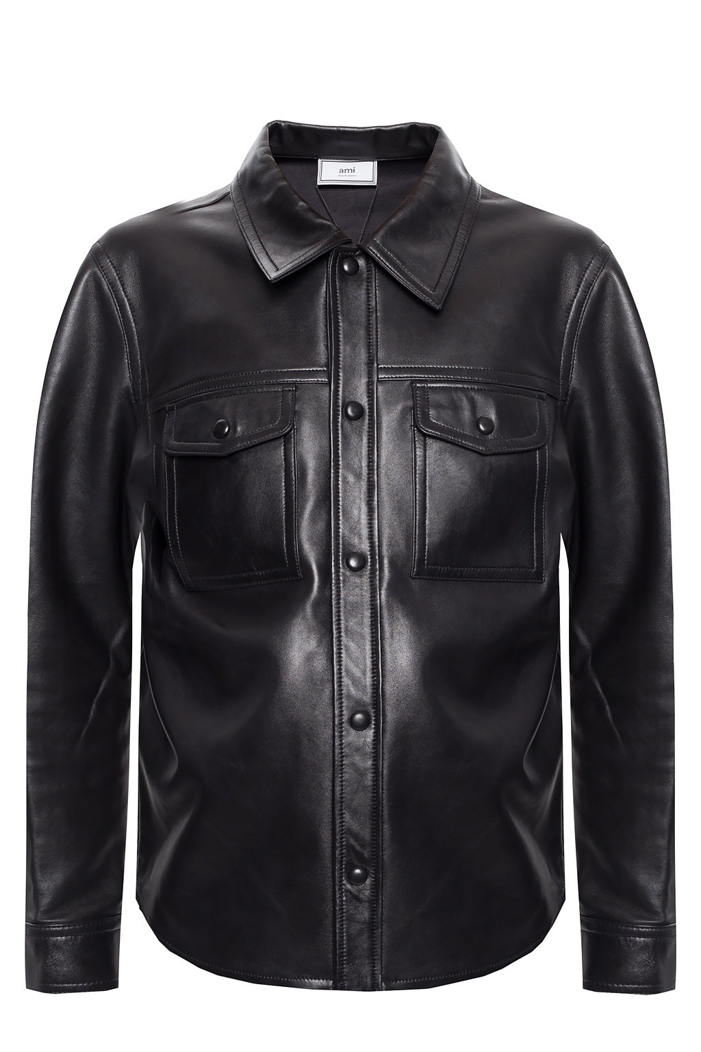 Leather shirt Ami Alexandre Mattiussi